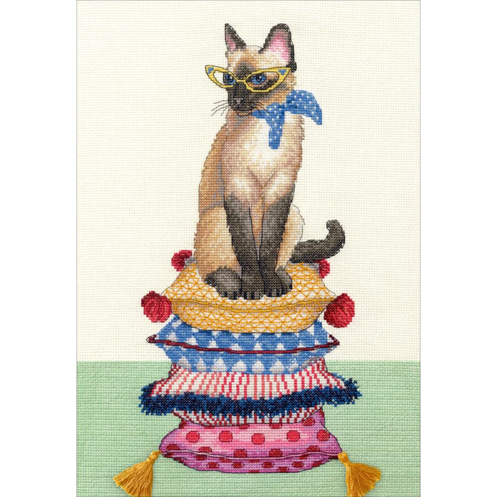 (image for) Cat Lady Counted Cross Stitch Kit